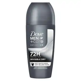 Etos Dove Men+Care Advanced Invisible Dry Anti-Transpirant Deodorant Roller 50 ML aanbieding