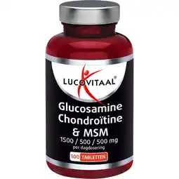 Etos Lucovitaal Glucosamine Chondroïtine MSM 1500/ 500 mg tabletten 100 stuks pot aanbieding