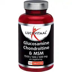 Etos Lucovitaal Glucosamine Chondroïtine MSM 1500/ 500 mg tabletten 100 stuks pot aanbieding
