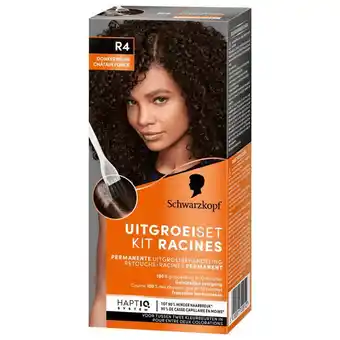 Etos Schwarzkopf Permanent Color Uitgroeiset R4 Donkerbruin aanbieding