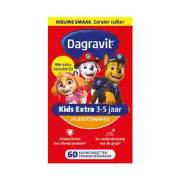 Etos Dagravit Kids Multivitaminen Gummies Xtra 3-5 jaar 60 stuks aanbieding