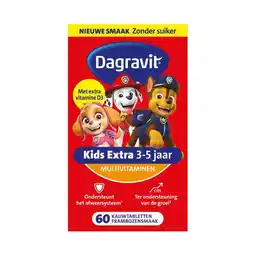 Etos Dagravit Kids Multivitaminen Gummies Xtra 3-5 jaar 60 stuks aanbieding