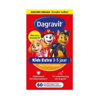 Etos Dagravit Kids Multivitaminen Gummies Xtra 3-5 jaar 60 stuks aanbieding