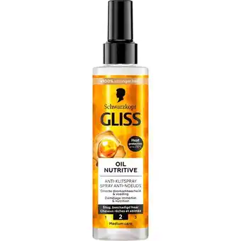 Etos Gliss Oil Nutritive Anti-Klitspray 200 ML aanbieding