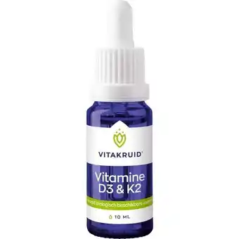 Etos Vitakruid Vitamine D3 & K2 - 10 ml aanbieding