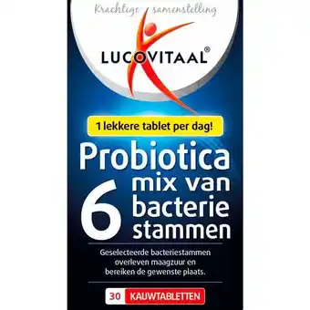 Etos Lucovitaal Probiotica Mix Van 6 Bacterie Stammen Kauwtabletten aanbieding