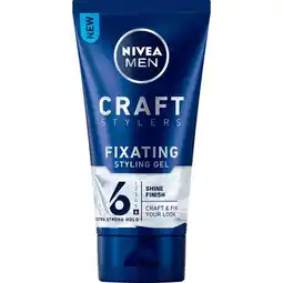 Etos NIVEA MEN Craft Stylers Fixating Styling Gel 150 ML aanbieding
