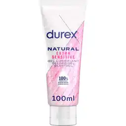 Etos Durex Glijmiddel Natural Extra Sensitive 100% Natuurlijk Waterbasis 100 ML aanbieding