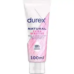 Etos Durex Glijmiddel Natural Extra Sensitive 100% Natuurlijk Waterbasis 100 ML aanbieding