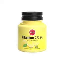 Etos Roter Vitamine C 70 mg citroen 200 kauwtabletten aanbieding