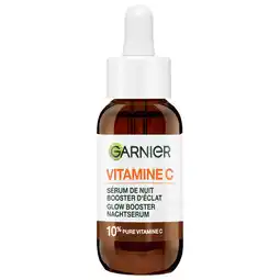 Etos Garnier Skinactive 10% Pure Vitamine C* Anti-Pigmentvlekken Nachtserum met Hyaluronzuur 30 ML aanbieding