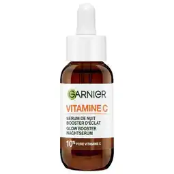 Etos Garnier Skinactive 10% Pure Vitamine C* Anti-Pigmentvlekken Nachtserum met Hyaluronzuur 30 ML aanbieding