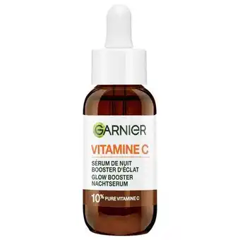 Etos Garnier Skinactive 10% Pure Vitamine C* Anti-Pigmentvlekken Nachtserum met Hyaluronzuur 30 ML aanbieding