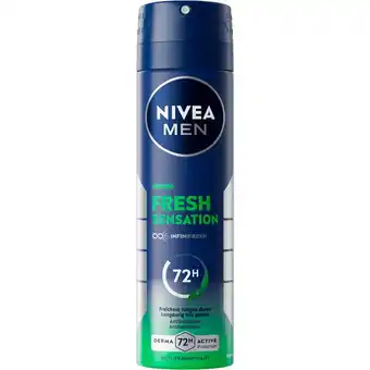 Etos NIVEA MEN Fresh Sensation Deodorant Spray 150 ML aanbieding