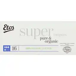 Etos Etos Tampons Pure & Organic Super aanbieding