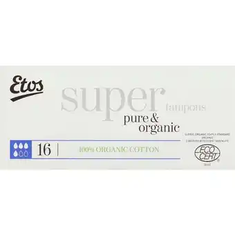Etos Etos Tampons Pure & Organic Super aanbieding