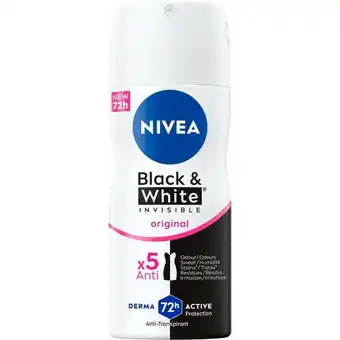 Etos NIVEA Black & White Invisible Original Deodorant Spray 100 ML aanbieding