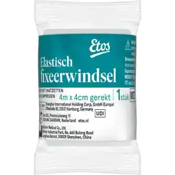 Etos Etos Elastisch Fixeerwindsel 4 M x 4 CM aanbieding