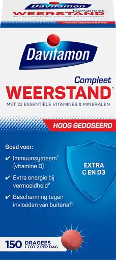 Etos Davitamon Compleet Weerstand Forte Met Vitamine C & D dragees aanbieding
