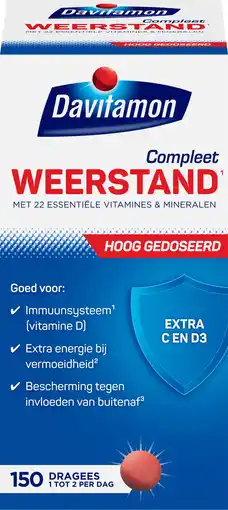 Etos Davitamon Compleet Weerstand Forte Met Vitamine C & D dragees aanbieding