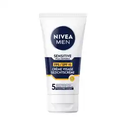 Etos NIVEA MEN Sensitive Gezichtscrème SPF15 Gevoelige Huid 75 ml aanbieding