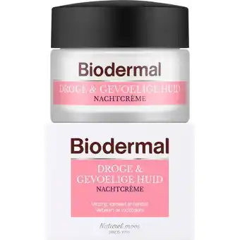 Etos Biodermal Droge & Gevoelige Huid Nachtcrème 50 ML aanbieding