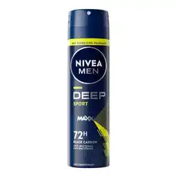 Etos NIVEA MEN Deep Sport Deodorant Spray 150 ML aanbieding