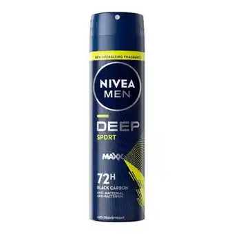 Etos NIVEA MEN Deep Sport Deodorant Spray 150 ML aanbieding