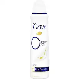 Etos Dove Original 0% Deodorant Spray 150 ML aanbieding