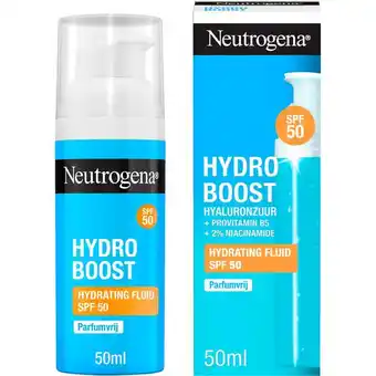 Etos Neutrogena Hydro Boost Hydrating Fluid SPF 50 aanbieding