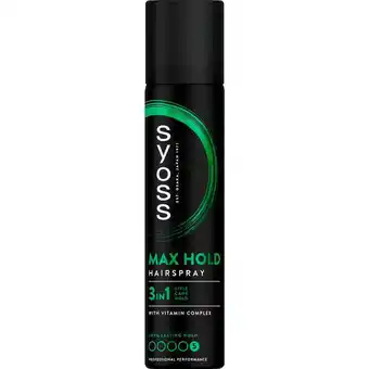 Etos Syoss Max Hold Haarspray Mini 75 ML aanbieding