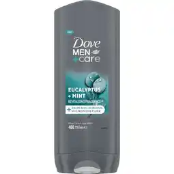 Etos Dove Men + Care Showergel Eucalyptus + Mint 400 ML aanbieding