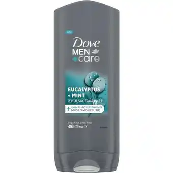 Etos Dove Men + Care Showergel Eucalyptus + Mint 400 ML aanbieding