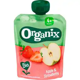 Etos Organix Bio Knijpfruit Appel, Aardbei aanbieding