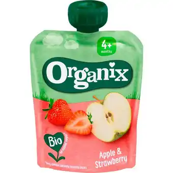 Etos Organix Bio Knijpfruit Appel, Aardbei aanbieding