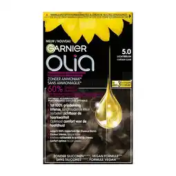 Etos Garnier Olia Permanente Haarverf 5.0 Licht Bruin aanbieding