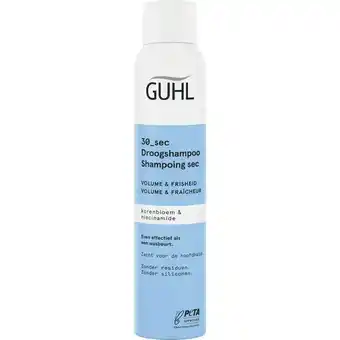 Etos Guhl 30sec Droogshampoo Volume & Frisheid 200ml aanbieding