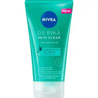 Etos NIVEA Derma Skin Clear Scrub Onzuivere Huid 150 ML aanbieding