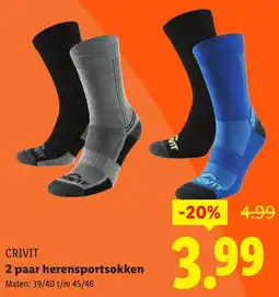 Lidl Crivit Herensportsokken aanbieding