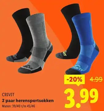 Lidl Crivit Herensportsokken aanbieding