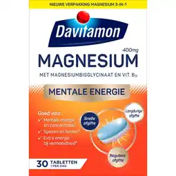 Etos Davitamon Magnesium Mentale Energie 30ST aanbieding
