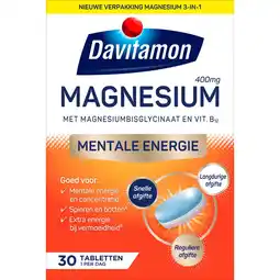 Etos Davitamon Magnesium Mentale Energie 30ST aanbieding