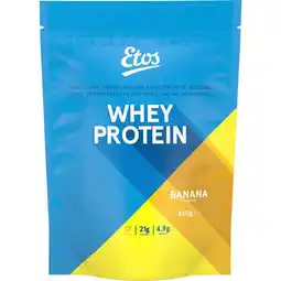 Etos Etos Whey Protein Eiwitpoeder Banana 510 GR aanbieding