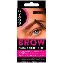 Etos Syoss Browtint Wenkbrauw-wimper verf Donkerbruin aanbieding