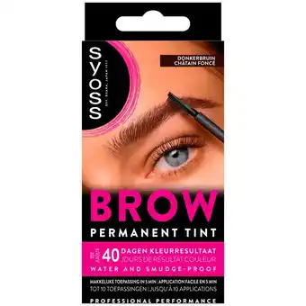 Etos Syoss Browtint Wenkbrauw-wimper verf Donkerbruin aanbieding