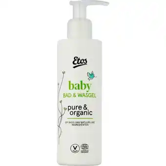 Etos Etos Pure & Organic Baby Bad & Wasgel 200 ML aanbieding