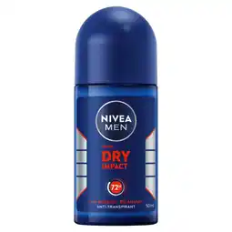 Etos NIVEA MEN Dry Impact Deodorant Roller 50 ML aanbieding