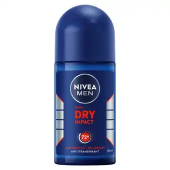 Etos NIVEA MEN Dry Impact Deodorant Roller 50 ML aanbieding
