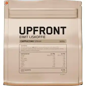 Etos Upfront Eiwit Ijskoffie Cappuccino 300 GR aanbieding