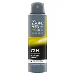 Etos Dove Men+Care Advanced Invisible Fresh Deospray 150 ML aanbieding
